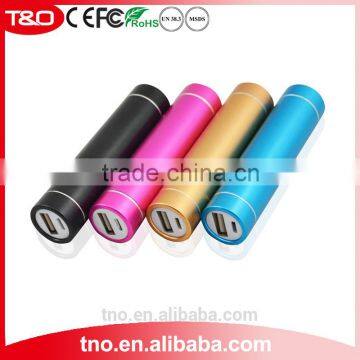 Custom round lipstick power bank 2600mah