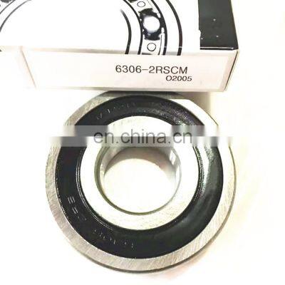 High quality 30*72*19mm 6306-2RS bearing 6306-2NSE deep groove ball bearing 6306LLU auto bearing 6306DDU