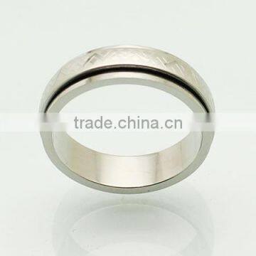 2014 cheap wholesale men stainless steel ring titanium silver 316l stainless steel rings