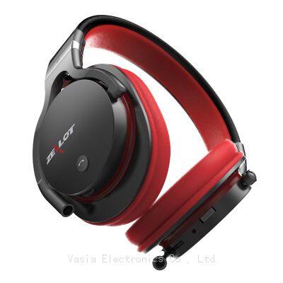 Bluetooth oem over ear super bass headphone wireless active noise cancelling headphone long battery life headphone