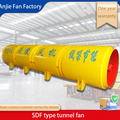 ANJIE FAN Tunnel Fans SDF(B)-4-№14-2x185kw Highway Construction Tunnel Explosion-proof High Pressure Tunnel Local Ventilators