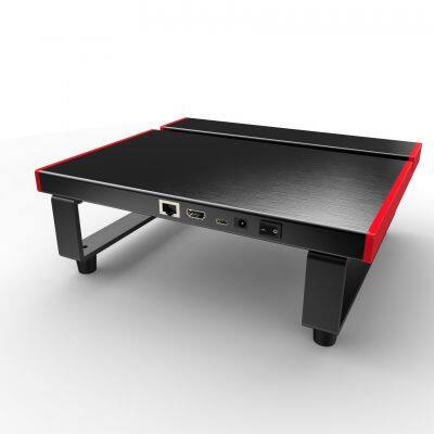 Full Aluminum Desktop Computer Table Monitor Charging Tabled Stand With USB 3.0 HUB QC Charger