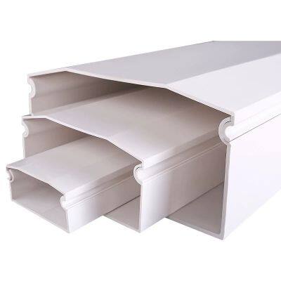 Solid PVC Trunking Solid Wall Wiring Ducts 100X50 Wall Raceway Trunking Electrical Products Channel Cable Management System