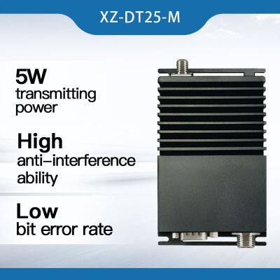 115200bps VHF Transmitter RS232 RS485 Radio UHF Modem 5W Wireless Data Sender and Receiver