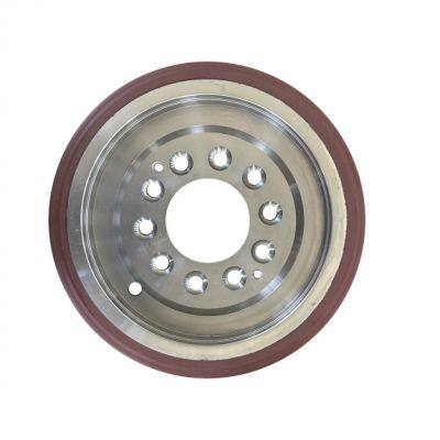 solid polyurethane Monorail Drive Tracking Wheel for Automated Automotive Production Line Amusement Equipment