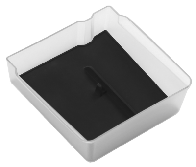 Enhanced Vehicle Accessory: Transparent Design Armrest Organizer with Silicone Mat - Anti-Scratch and Durable for Tesla Model 3/Y