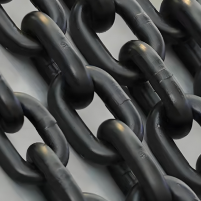 Mining Scraper Chain φ38× 137 Manganese Steel Heat Treatment High-Strength Mining Round Link Chain