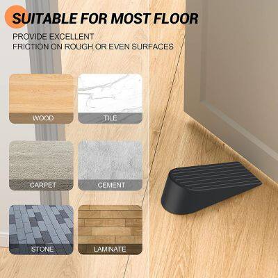 Extra Large Door Stoppers for Bottom of Door Gaps Heavy Duty Doorstop Great for Home Office,Rubber Door Stopper Wedge for Tile photo-5