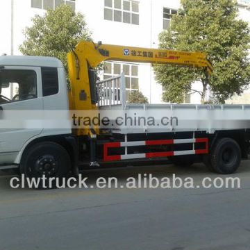 2014 Factory Price Dongfeng 8 ton truck crane for sale in Libya