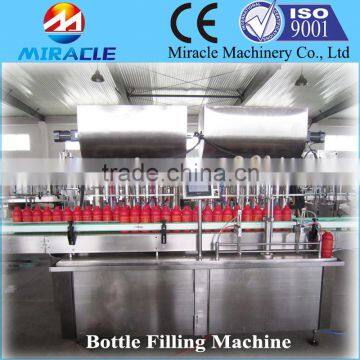 New technology Fully automatic plunger head semi-fluid filling machine (0086 13603989150)