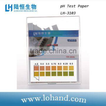 pH test strips for body test