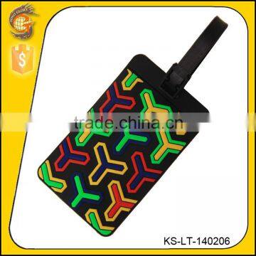 colorful soft luggage tag for airplane