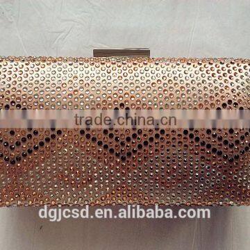 crystal evening bag,old fashion clutch handbag,hotfix