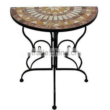Best Selling Mosaic Half Table for Yard Home Wall Furniture