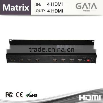 HDMI Connector 4x4 HDMI True Matrix RS232 control hdmi matrix switch