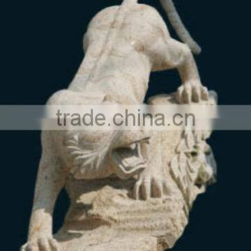 granite hand carving animal tiger statue