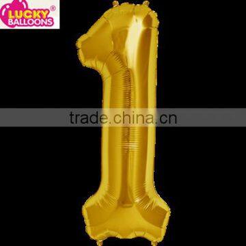 High quality gold number party decoration balloons factory