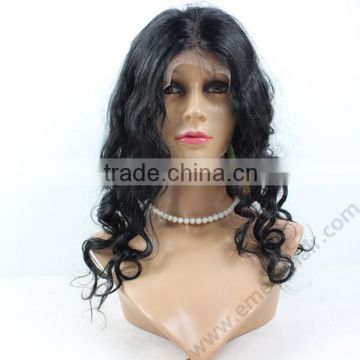 2014 New arrival unprocessed virgin brazilian hair heavy density lace wig