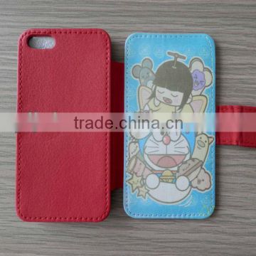 Leather case for sublimation iphone 5 case