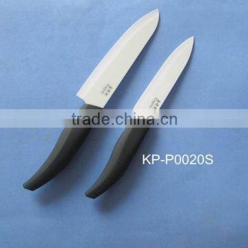 popular ABS spraying TPR handle soft touch handle gift ceramic knife