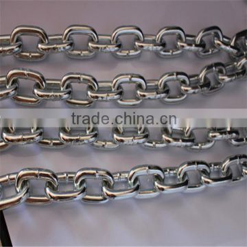 hot dip galvanized din5685 short link chain