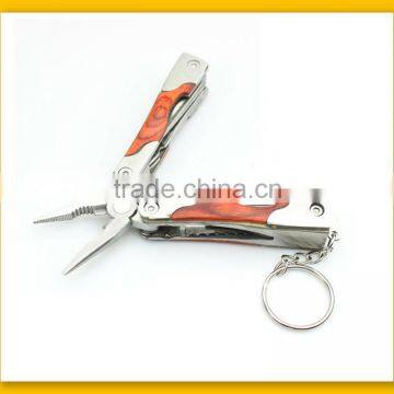 Wood handle multi tool plier