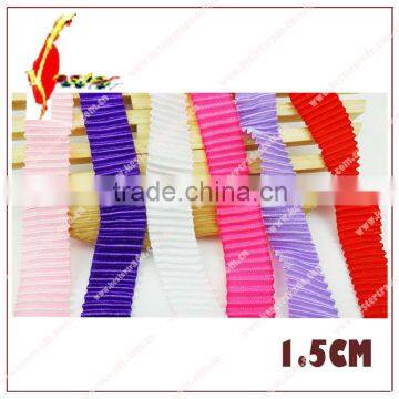 1.5cm Crinkle Satin Ribbon Trim