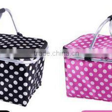 Stylish Picnic Basket Style Cooler Bag Insulated Cooler Bag