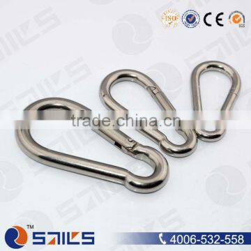 stainless steel eye carabiner spring clip