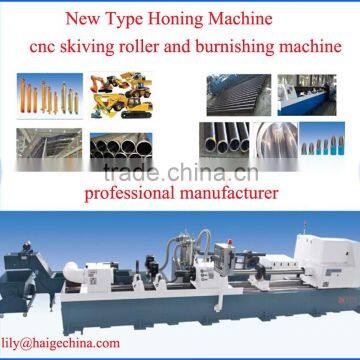 cnc skiving and roller burnishing machine for hydraulic tube