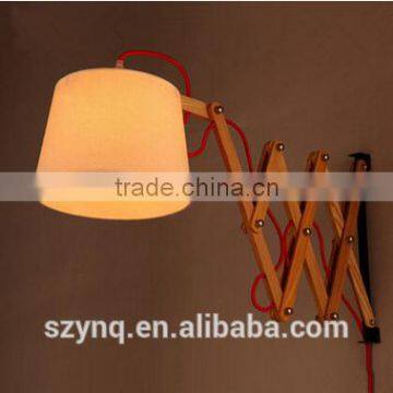 Telescopic wooden Wall lamp