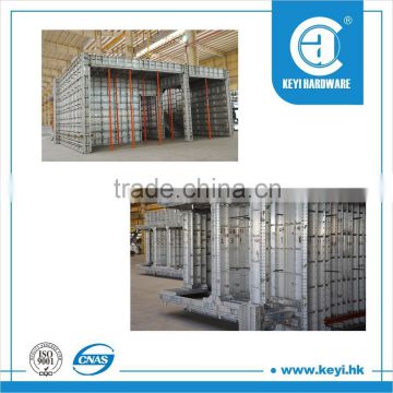 Construction aluminium formwork system, formwork aluminium beams, aluminium formwork