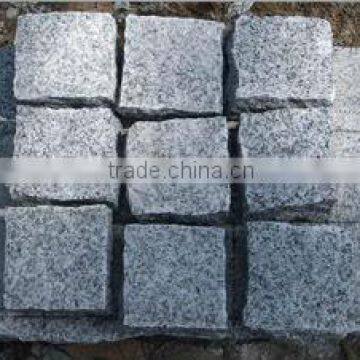 granite cube stone road paving stone