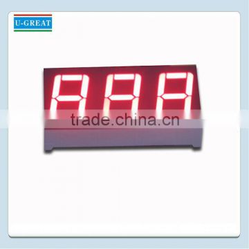 2 inch three digit 7 segment led display