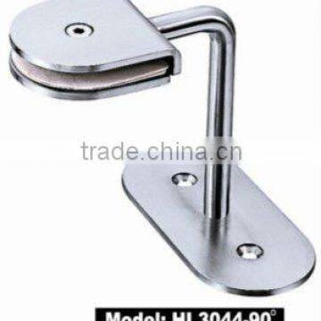 90 angle fixed stainless steel single glass clamp