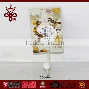 Wall Hangers Wall Coat Hooks Flora Decal Metal Coat Hook photo-4