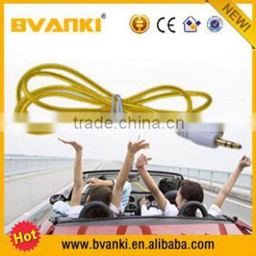 wholesale factory supply 3.5 mm audio video cable audio cable 2015 Flowing light aux led light aux audio cable for headphones
