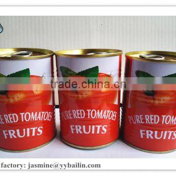 manufacture of Jiangxi Bailin industry & commerce Co.,ltd new crop tomato paste for 70g