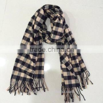 High quality fashion plaid jacquard pashmina scarf