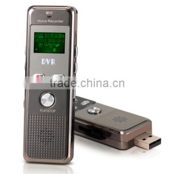 Metal housing digital voice recorder DVR166 with MP3 function