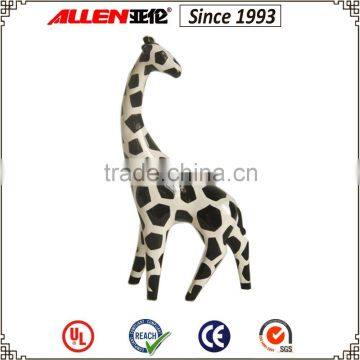 30 cm black and white ceramic giraffe figurine, giraffe sculpture for home decor