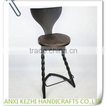 KZ150290 Industrial Metal Commercial Furniture Bar Stool High Chair