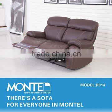 American style modern leather reclining sofa loveseat