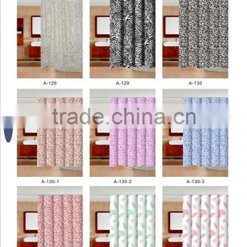 PVC Flower Print Vinyl Curtain