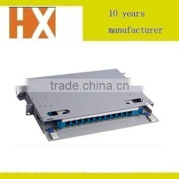 rack mount 19 fiber optic odf 12 port fiber optic patch panel