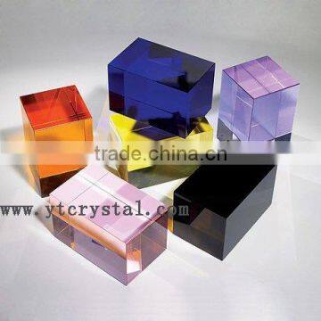 3D laser crystal block