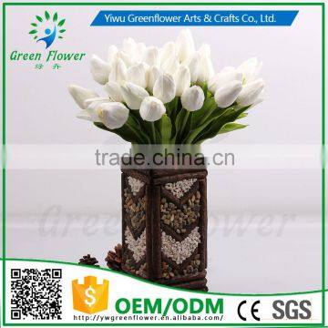 Home Decoration Occasion and Decorative Flowers & Wreaths Type 35CM Mini Tulip Real Touch for Home Weddings Decorations photo-5