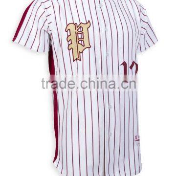 Latest Style Different Color 100% Polyester Sublimatio Jersey Baseball ,Custom Pinstripes Different Color Speedo Baseball Jersey photo-2