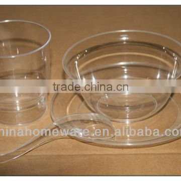 Disposable crystal plastic drinking cup/ps cup