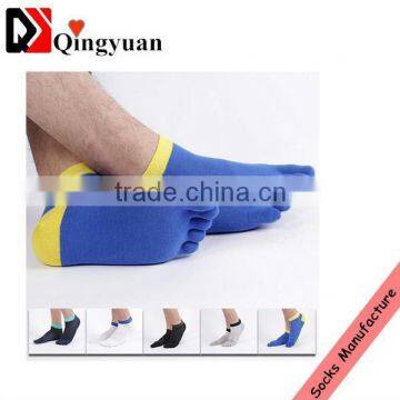 2015 Hot Men's Ankle No Show Cotton Socks Five Finger Toe Sport Socks